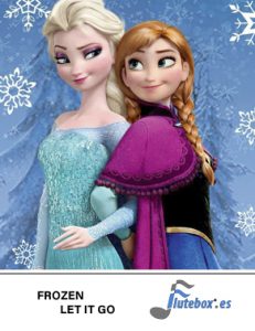 Frozen-Let it Go-partituras gratis-Canciones de flauta-Flute-Flauta-Beatbox